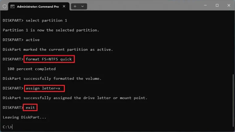 Windows 11 DiskPart ile Disk Silme ve Onarma