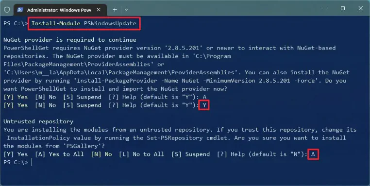 PowerShell Üzerinden Windows 11 Güncellemeleri Manuel Yükleme