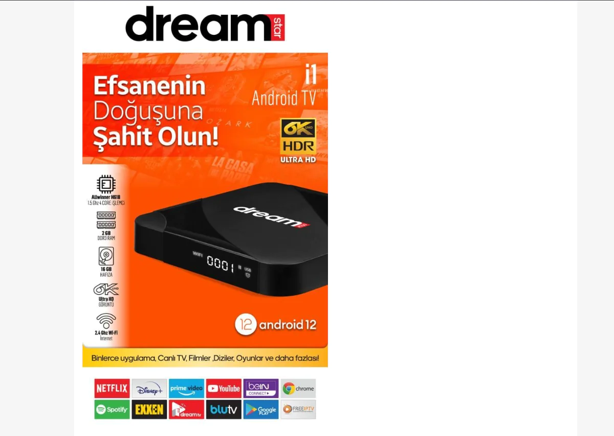 Dreamstar I1 Özellikleri