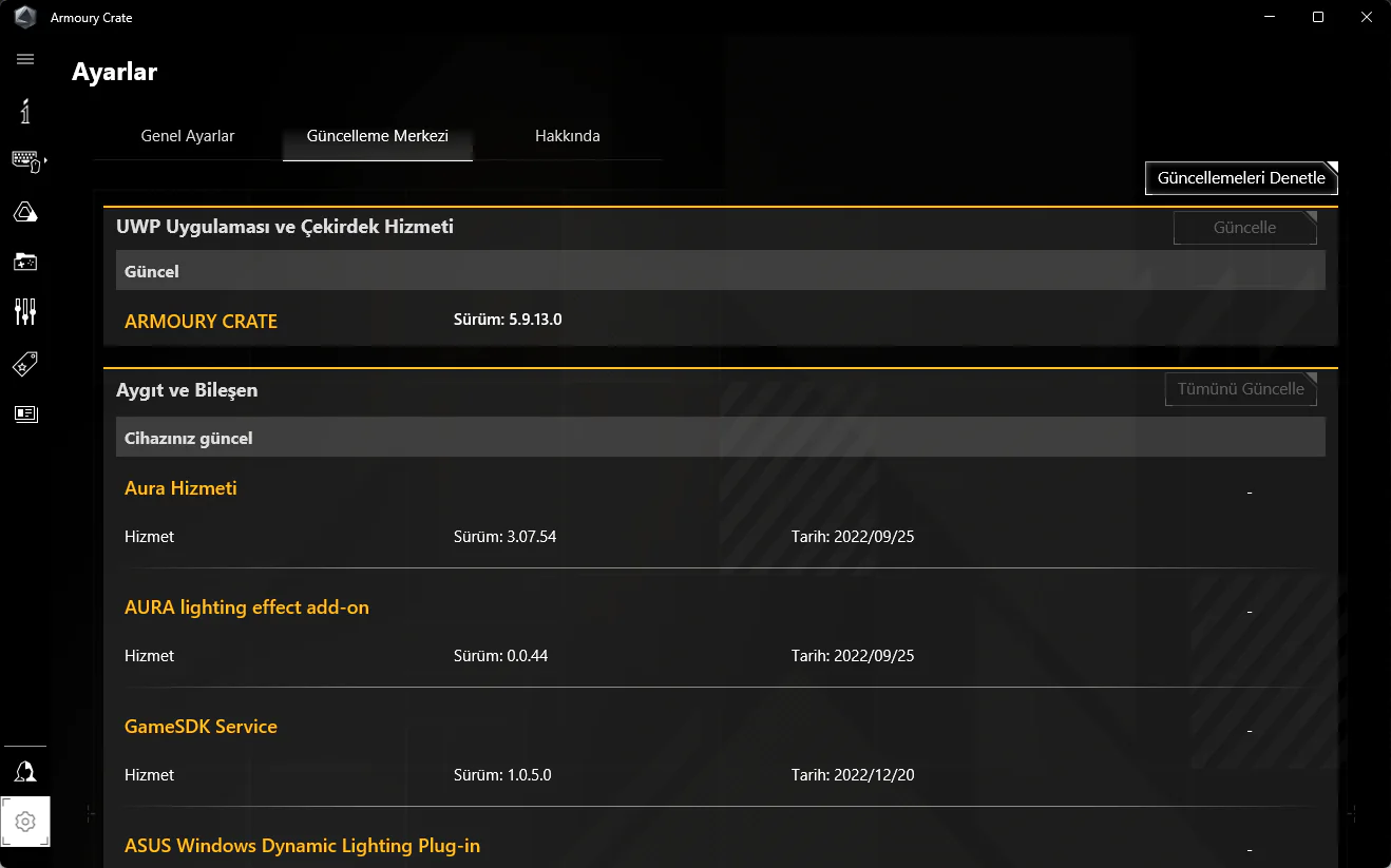ASUS Armoury Crate Çalışmıyor Sebepler ve Çözüm Yolları