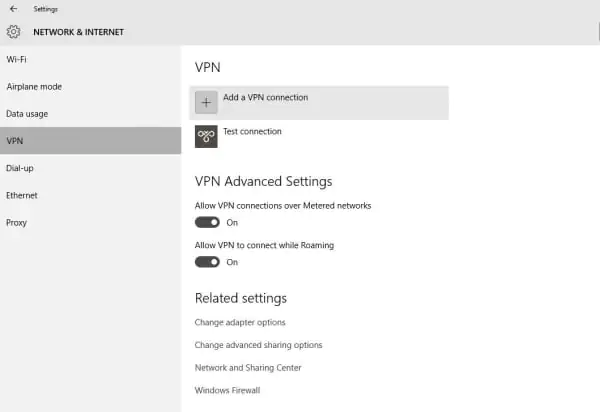 Windows 10 VPN Kurulumu