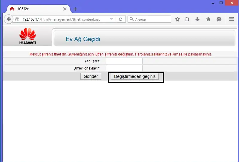 Huawei HG532E modem kurulumu