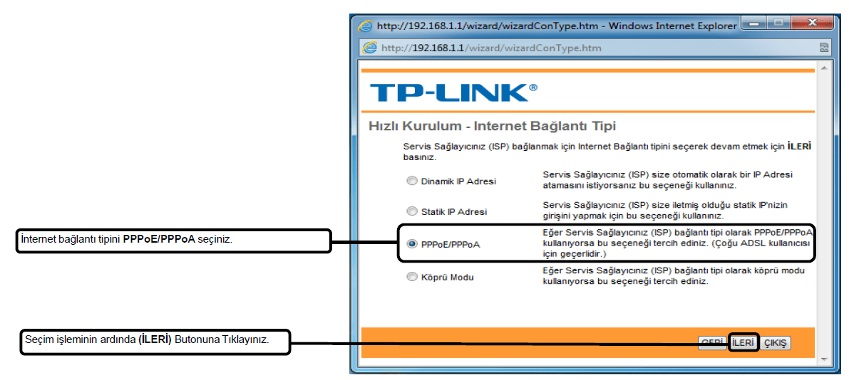 TP-LİNK Serisi Modemlerin Kurulumu