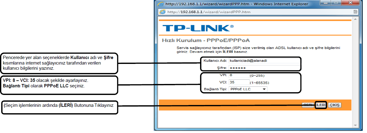 TP-LİNK Serisi Modemlerin Kurulumu
