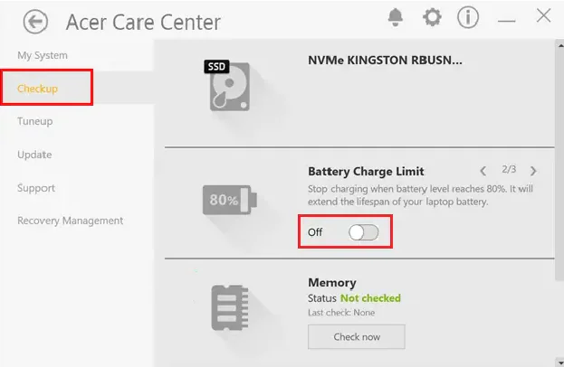 Batarya Şarjını Sınırlama