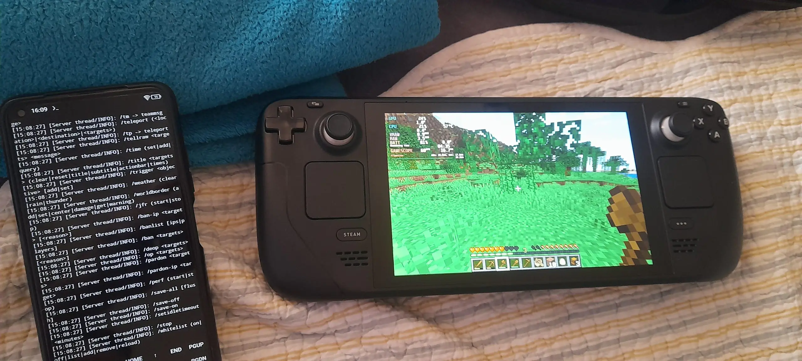 Android cihazda Minecraft sunucusu