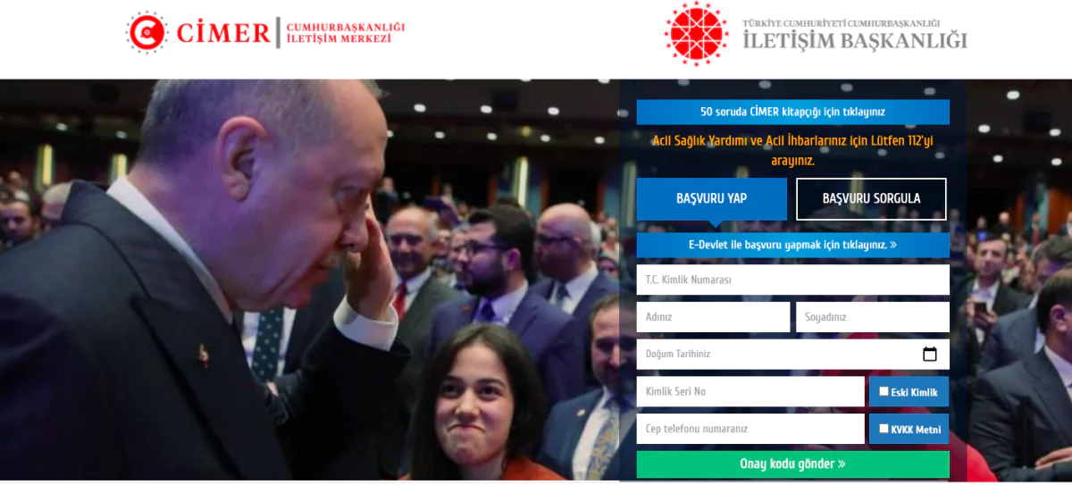 CİMER Şikayet Başvurusu