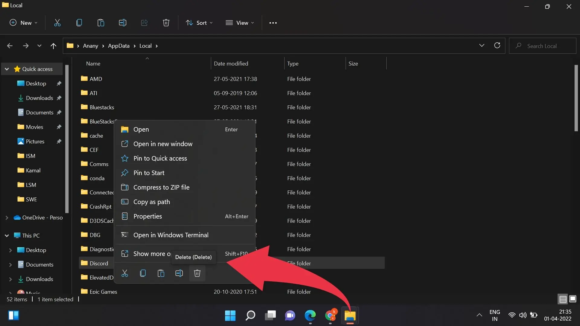 Discord update failed hatası