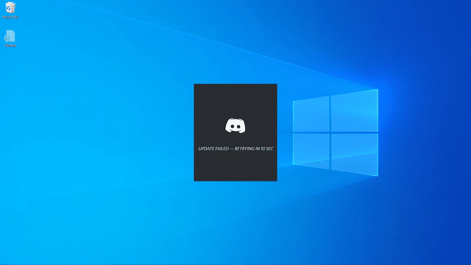 Discord update failed