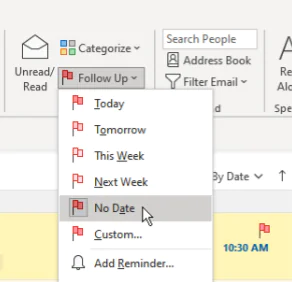 Outlook ta E postaları Sabitleme