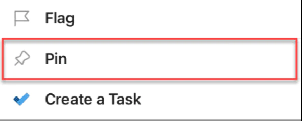 Outlook ta E postaları Sabitleme