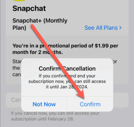 Snapchat Plus Nasıl İptal Edilir