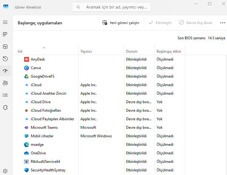Windows 11’de Performans Ayarları Nasıl Yapılır
