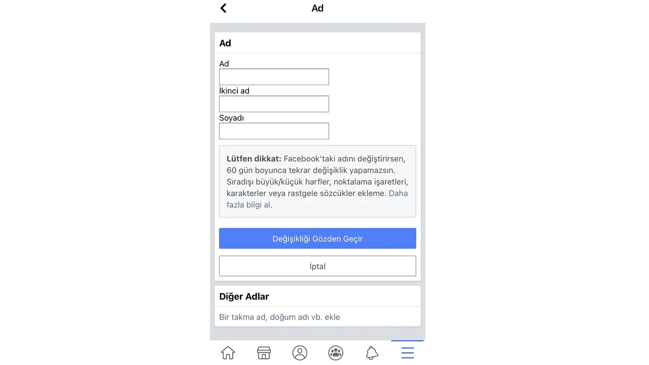 Facebook Kullanıcı Adı Bulma ve Değiştirme