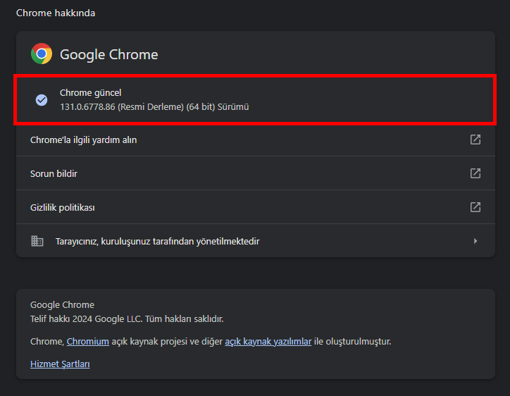 Chrome STATUS_ACCESS_VIOLATION Hatası