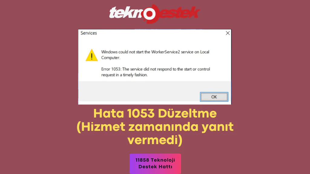 Hata 1053 Düzeltme