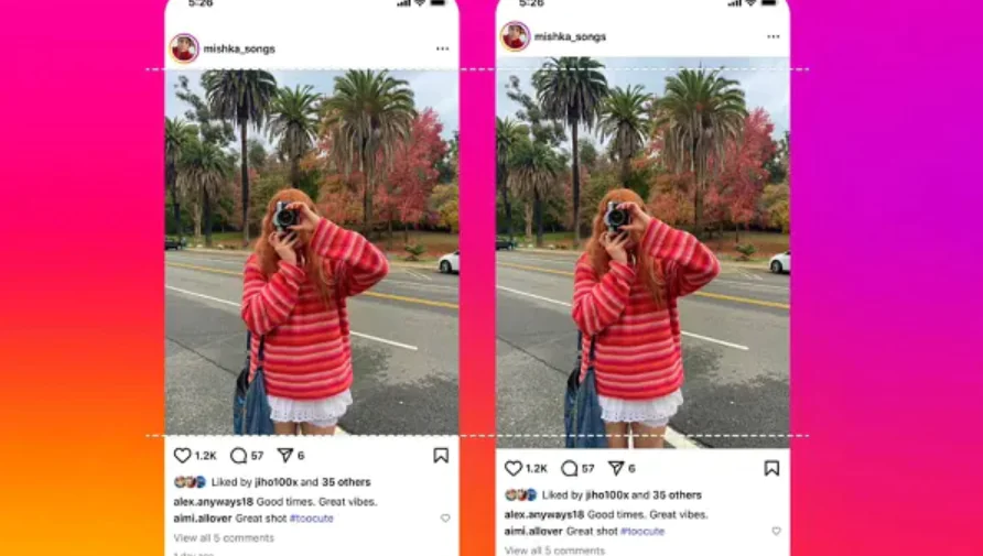 Instagram 3:4 Fotoğraf Desteği