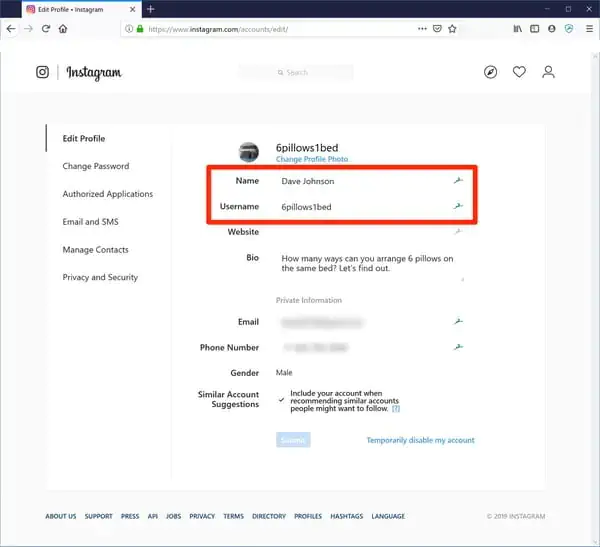 Instagram Kullanıcı Adı