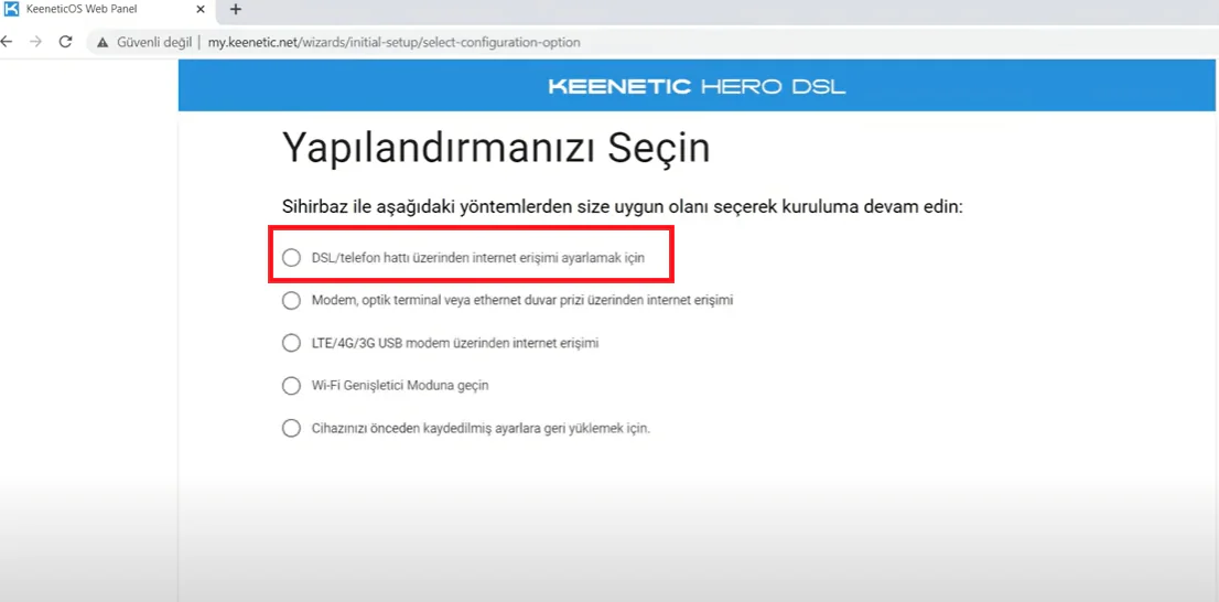 Keenetic Hero DSL AC1300 Modem Kurulumu Nasıl Yapılır