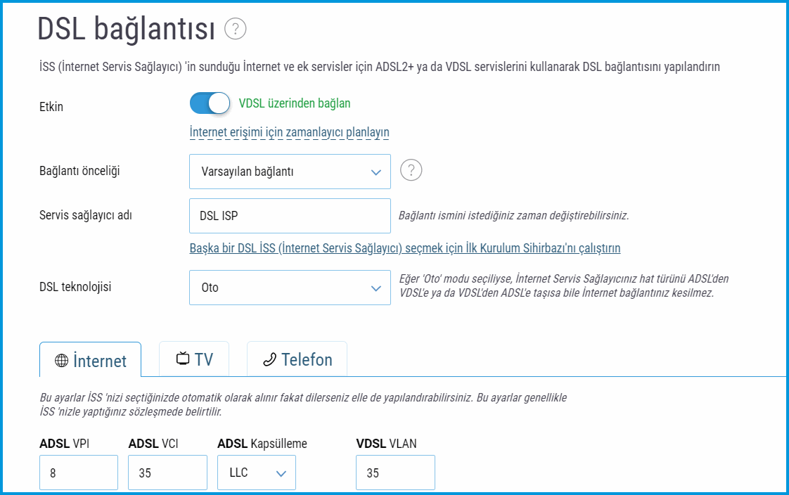 Keenetic Omni DSL Kurulum Hatası