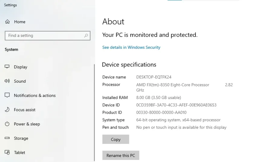 Kullanılabilir RAM miktarı sorunu