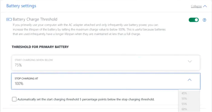 Batarya Şarjını Sınırlama