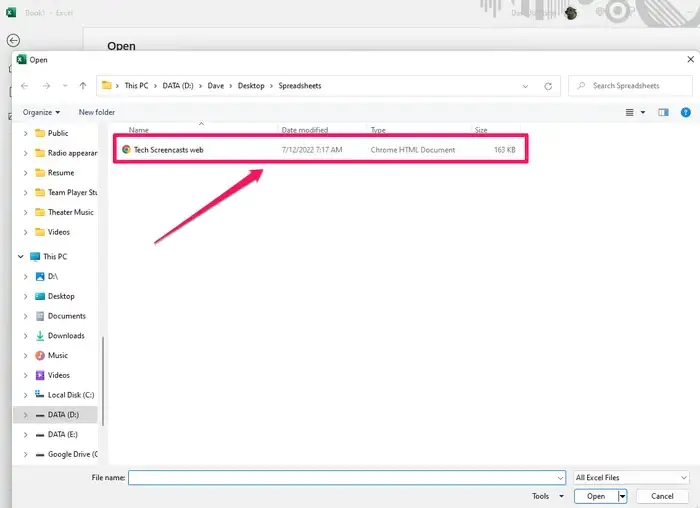 PDF Dosyasını Excel'e Dönüştürme