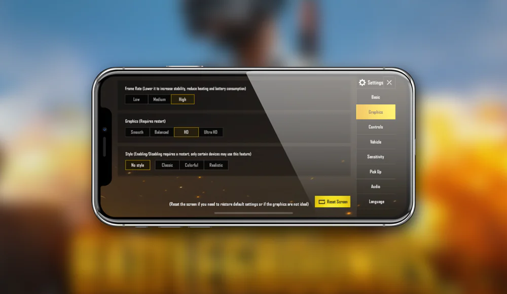 PUBG Mobile FPS Arttırma