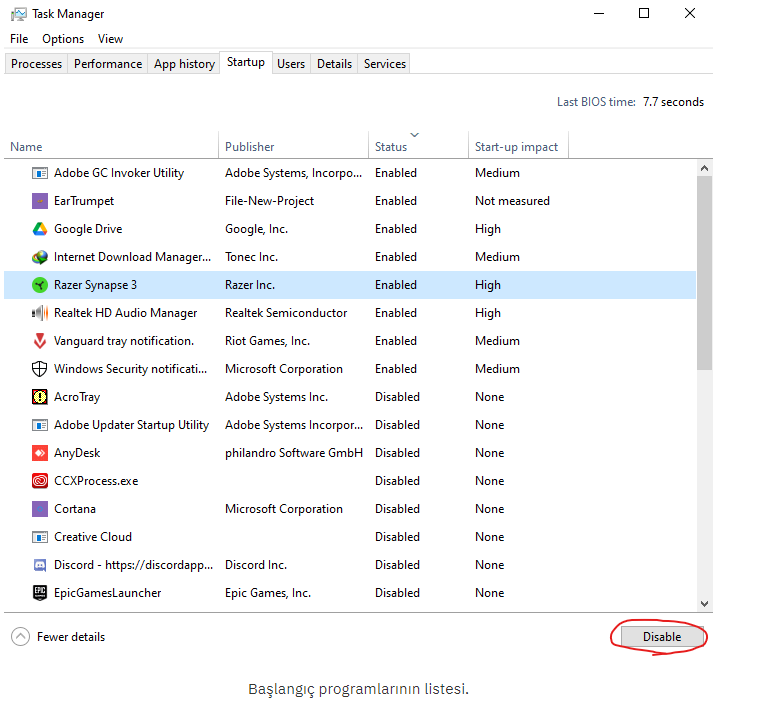 Windows 11 Başlangıç ​​Programları Nasıl Devre Dışı Bırakılır