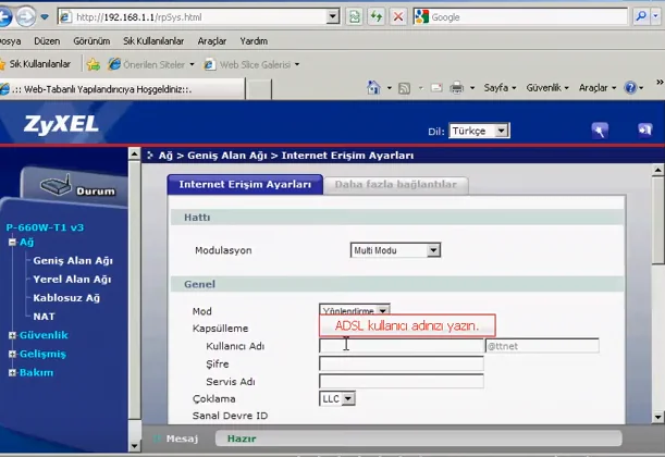 ZYXEL P660 Modem Kurulumu ve Kablosuz Ayarları