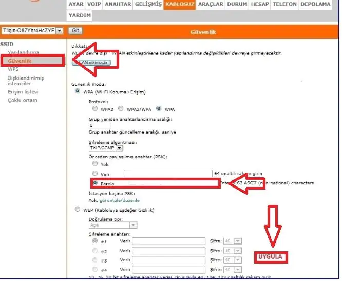 TILGIN HG1522 Modem Kurulumu