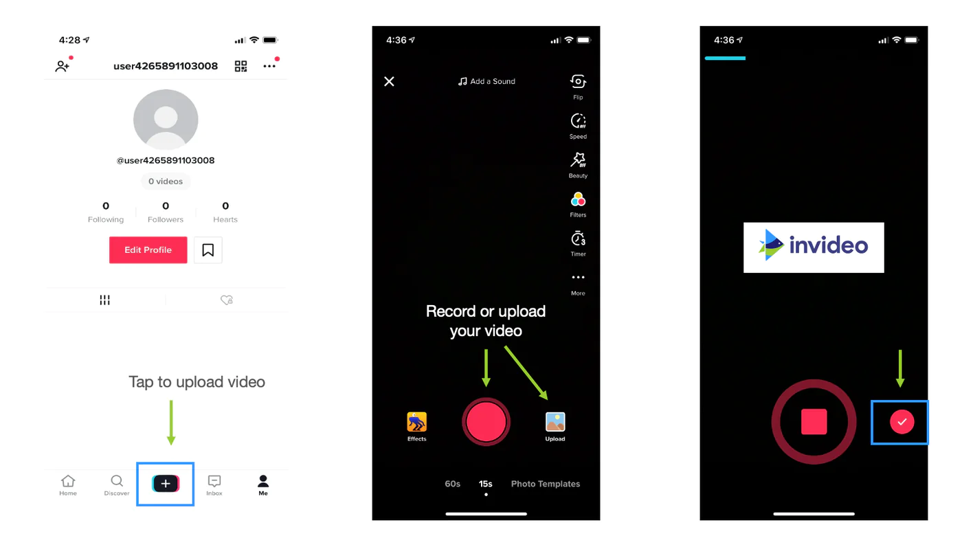 TikTok videoya yazı ekleme