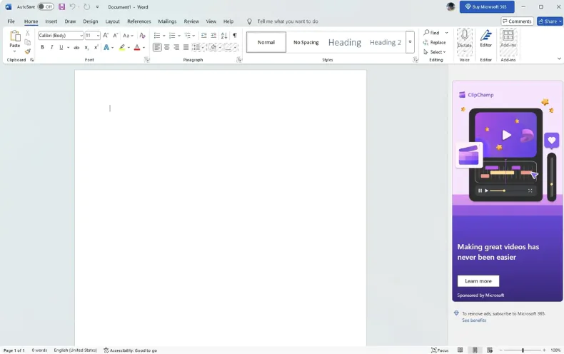 Microsoft Sessizce Reklam Destekli Ücretsiz Office Uygulaması Başlattı