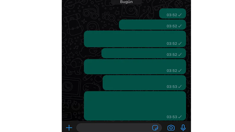 WhatsApp boş mesaj