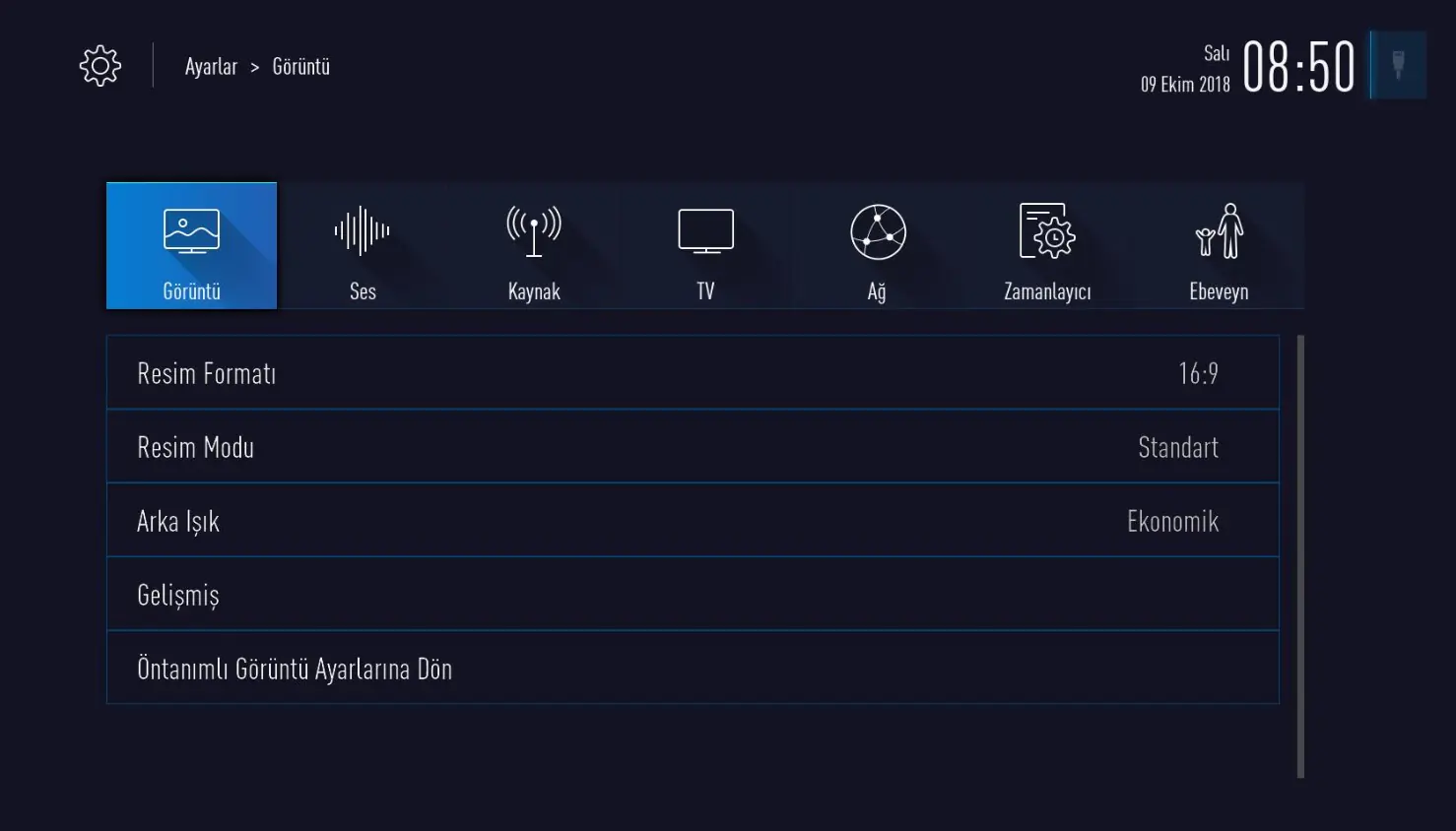 Arçelik smart tv tkgs ayarları
