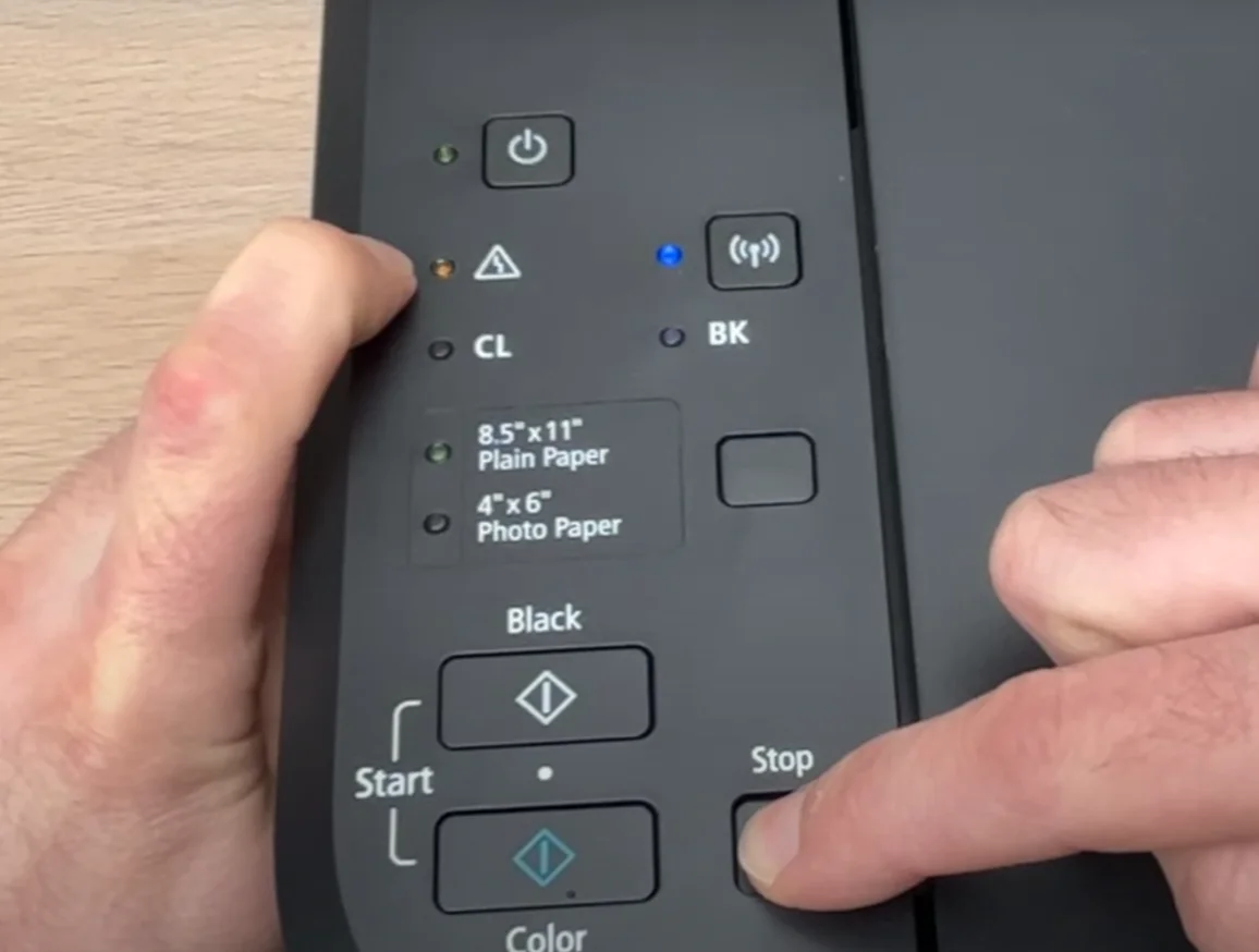 canon yazıcı sıfırlama işlem adımları
