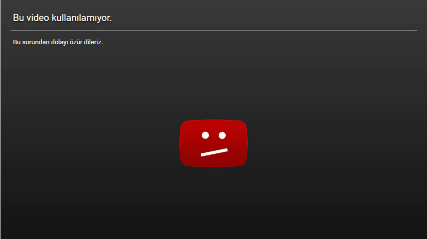YouTube'da Silinmiş Videolar