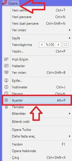 Opera Tarayıcı Varsayılan Arama Motoru ve Anasayfa Nasıl Ayarlanır
