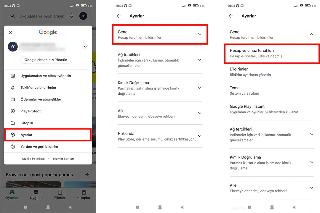 play store, arama geçmişi, nasıl silinir