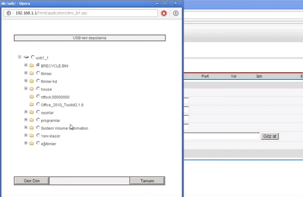 Huawei HG552e USB Disk Bağlama 3