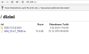 USB Disk Bağlama ve FTP ile Paylaşıma Açma