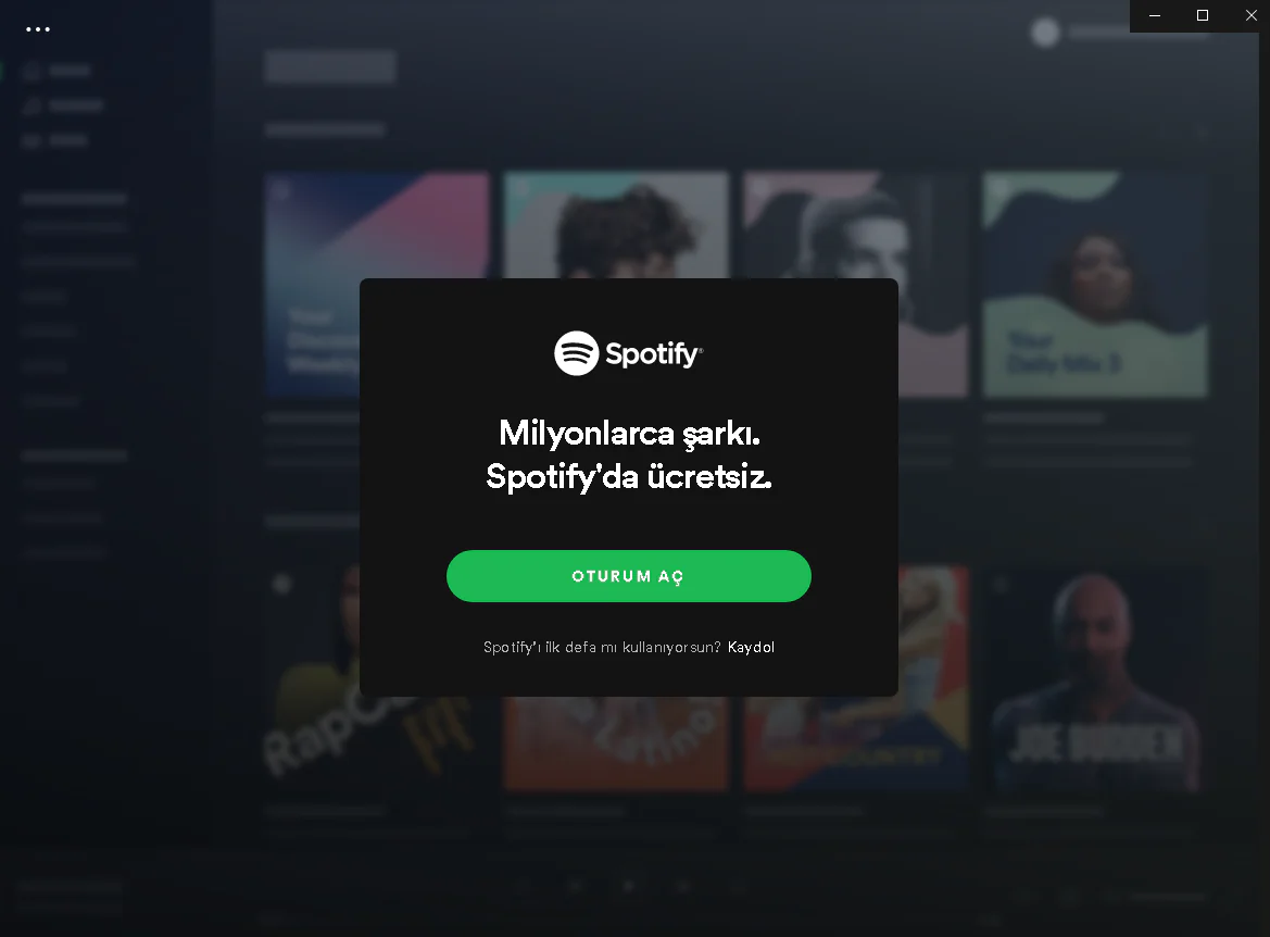Spotify Oturum Açma