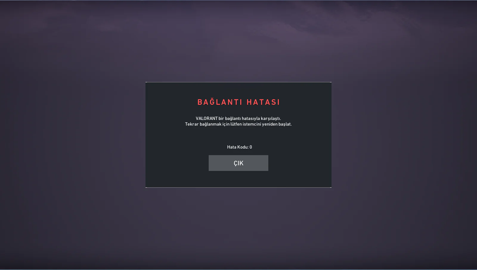 Valorant oyundan atma