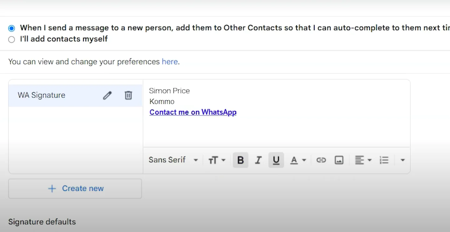 WhatsApp bağlantı oluşturucu