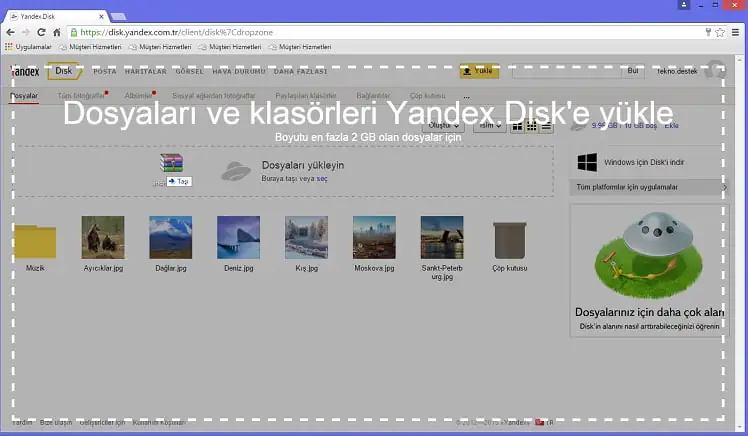 Yandex Disk ile Dosya Depolama ve Paylaşımı Nasıl Yapılır