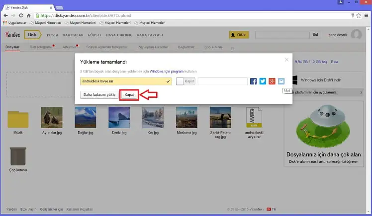Yandex Disk ile Dosya Depolama ve Paylaşımı Nasıl Yapılır