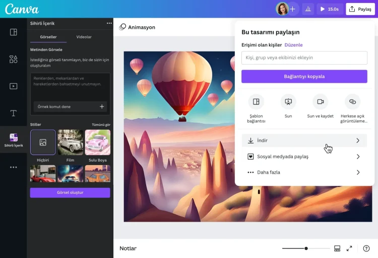 Canva Sunum Oluşturma