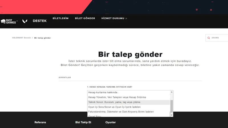 Valorant oyundan atma