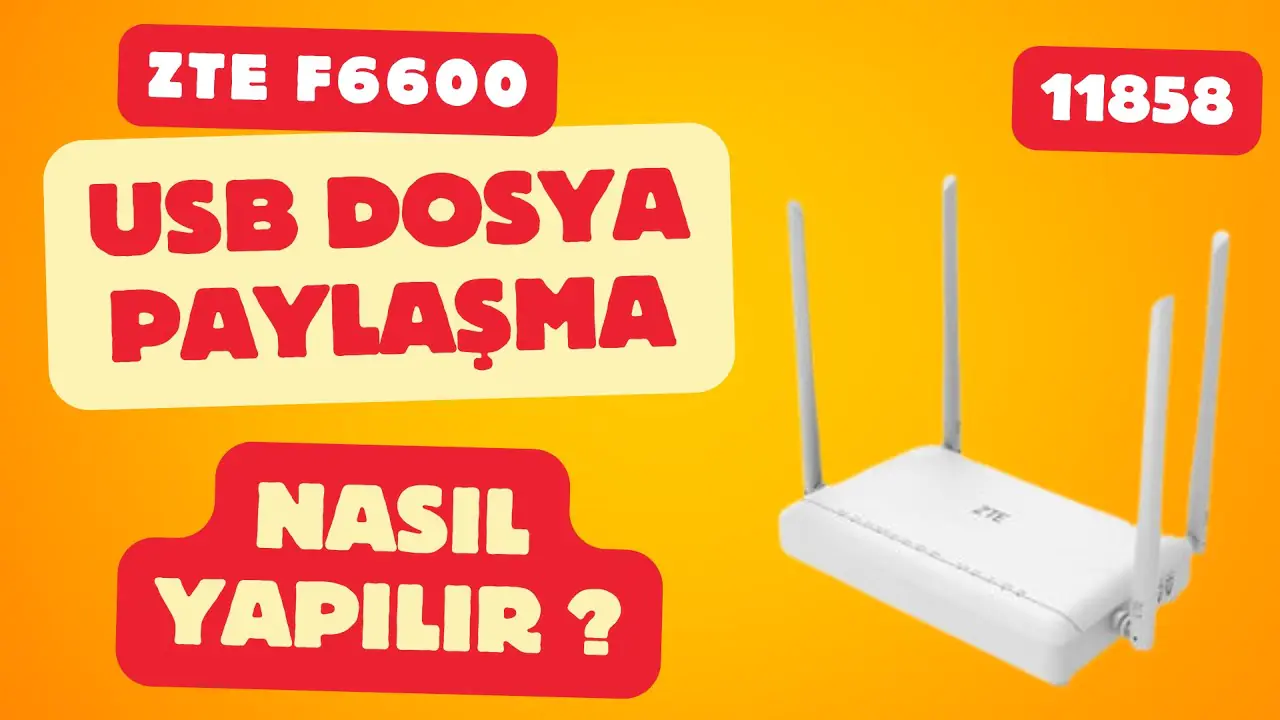 ZTE F6600 Modemde Dosya Paylaşımı Adımları