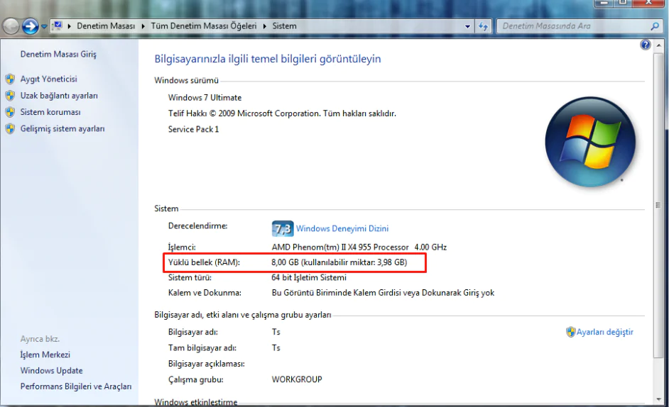 Samsung Notebook’ta ‘Kullanılabilir RAM’ Hatası ve Çözümü!